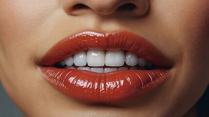 Fototapeta premium Vector art, style cartoon, high quality, colorful, a detailed illustration of smiling lips, awesome full pastel color, single image 