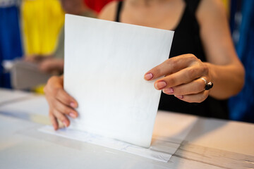 Person votes during elections