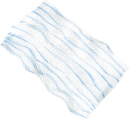 Hand Drawn Watercolor Illustration of Picnic Plaid