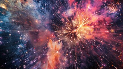 Fototapeta premium Unexpected fireworks display in Gamagori