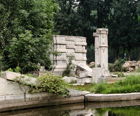 Yuanmingyuan (Gardens of Perfect Brightness) are part of the gardens of the Summer Palace, the...