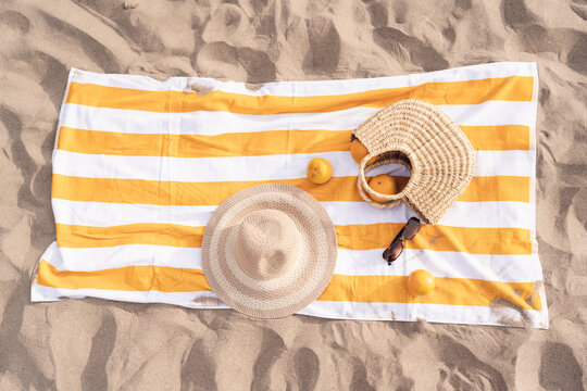 Summer Beach Day Essentials Setup