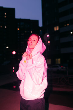 Non binary person  on the street