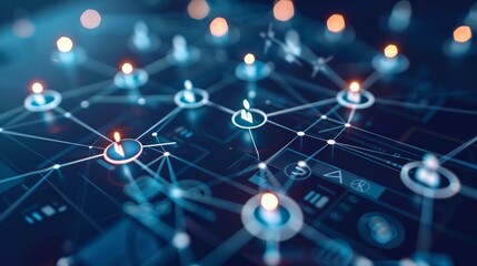 A man is building new business connections and expanding his professional network by meeting people in person and online.