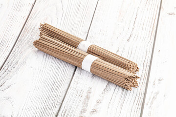 Asian aw soba bukwheat noodle