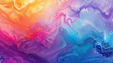 Fototapeta premium Abstract background vibrant colorful watercolor paints. Created with Generative AI