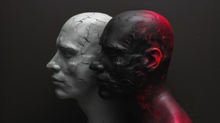 dissociative identity disorder, formerly called multiple personality disorder, two or more identities alternate in the same person