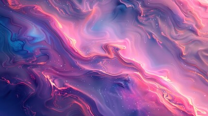 Obraz premium Abstract Swirls of Pink and Blue