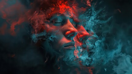 dissociative identity disorder, formerly called multiple personality disorder, two or more identities alternate in the same person