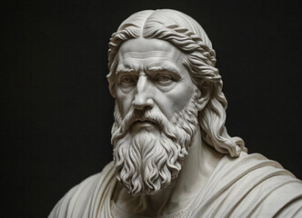 Fototapeta premium Pythagoras and the Pythagorean Theorem. A Landmark in Mathematics. Generative AI