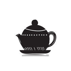  Vector Porcelain teapot icon design.