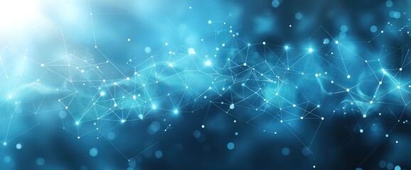 Abstract blue geometric background 