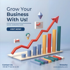 A Chart of Rising Arrow Showing the Growth