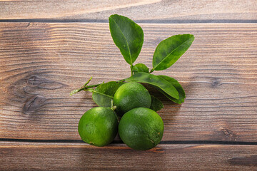 Fresh juicy ripe green lime