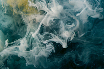 Obraz premium Wisps of ethereal smoke twist and coil, painting the air with a dreamlike abstract pattern.