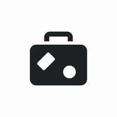 travel luggage baggage stickers icon
