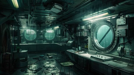 The engine of an engine. AI generated art illustration.