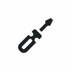 screwdriver construction tool sign icon