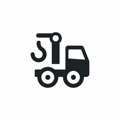 crane truck construction vehicle icon