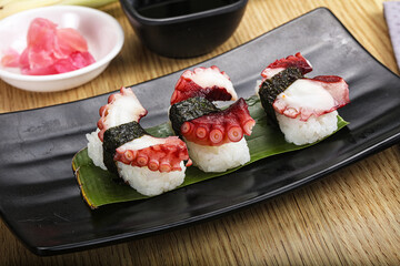 Japanese cuisine - sushi with octopus