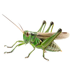 grasshopper on a white background, PNG
