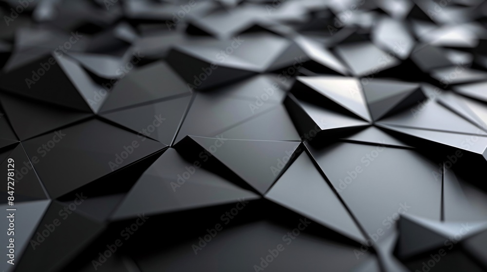 Wall mural abstract background of triangle shapes. geometric texture creates a futuristic pattern.