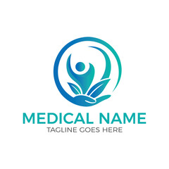 Medical pharmacy logo design and  health care
Template - vector illustrator 
