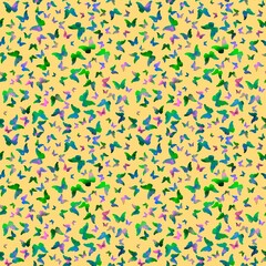 Gradients animals seamless butterfly pattern for fabrics and linens and wrapping