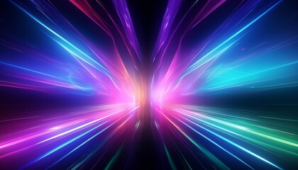 abstract background with rays in purple and blue