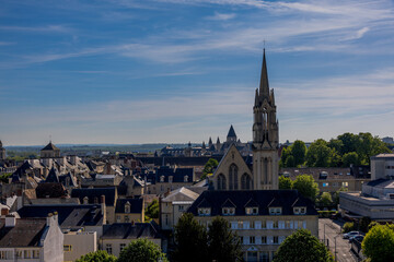 Fototapeta premium Vue sur Caen depuis le chateau
