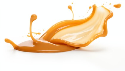 abstract brown caramel liquid wave