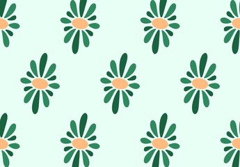 seamless pattern with flowers