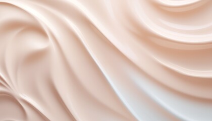 Fototapeta premium abstract creme lotion wavy background