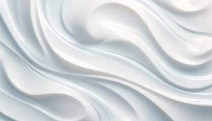Obraz premium abstract white lotion wavy background