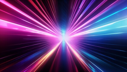 abstract background with rays in purple and blue