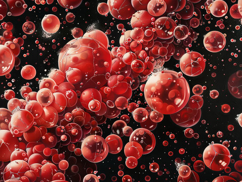 Microscopic View of Red Blood Cells in Myelodysplastic Syndrome Study