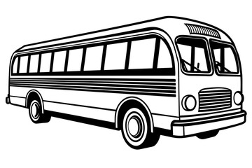 bus silhouette  vector illustration