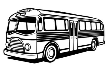 bus vector art illustration