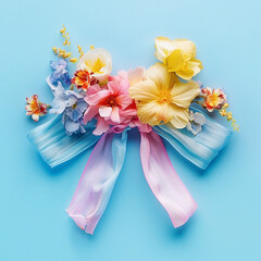 Flowers in the shape of a bow