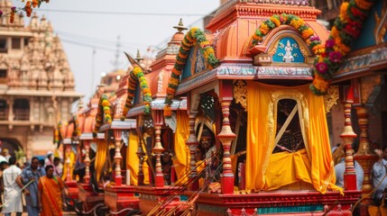 Festival Colors on Rath Yatra Chariots