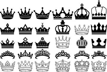 Royal Crown SVG File, King Crown SVG, Queen Crown SVG, Princess Tiara Svg, For Silhouette Png, Cut files for cricut, 