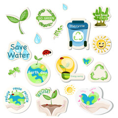 set of ecology icons