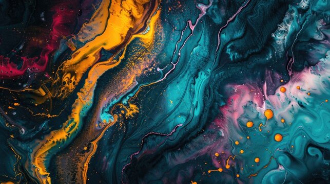 A detailed view of a vibrant artwork on a wall, ideal for decorative or inspirational uses