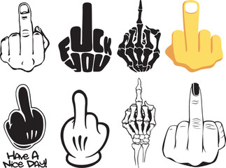 Skeleton Hand SVG, Skull Skeleton Hand svg, Rack Hand Svg, Halloween svg, Middle Finger svg, Cricut Cut Files Instant Download 