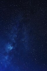 Fototapeta premium A dark blue night sky filled with countless stars