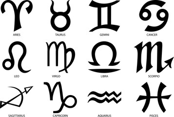 Zodiac Svg Bundle, Astrology Signs Svg, Zodiac Sign svg, Horoscope Svg, Zodiac Clipart, Svg Files for Cricut, Digital Download
