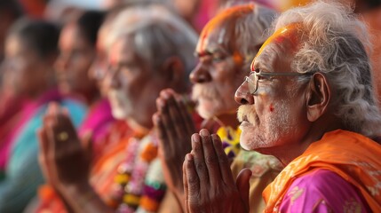 Elderly Devotees at Rath Yatra