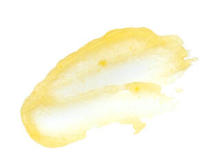 Tasty sweet jam isolated on white, top view