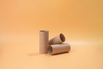 empty toilet paper roll, recycle concept,
