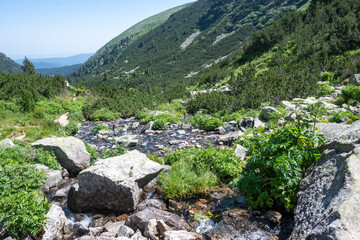 Landscape of Rila Mountain near Malyovitsa peak, Bulgaria